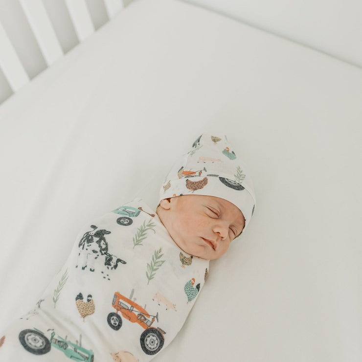 Copper Pearl Knit Swaddle Blanket | Jo