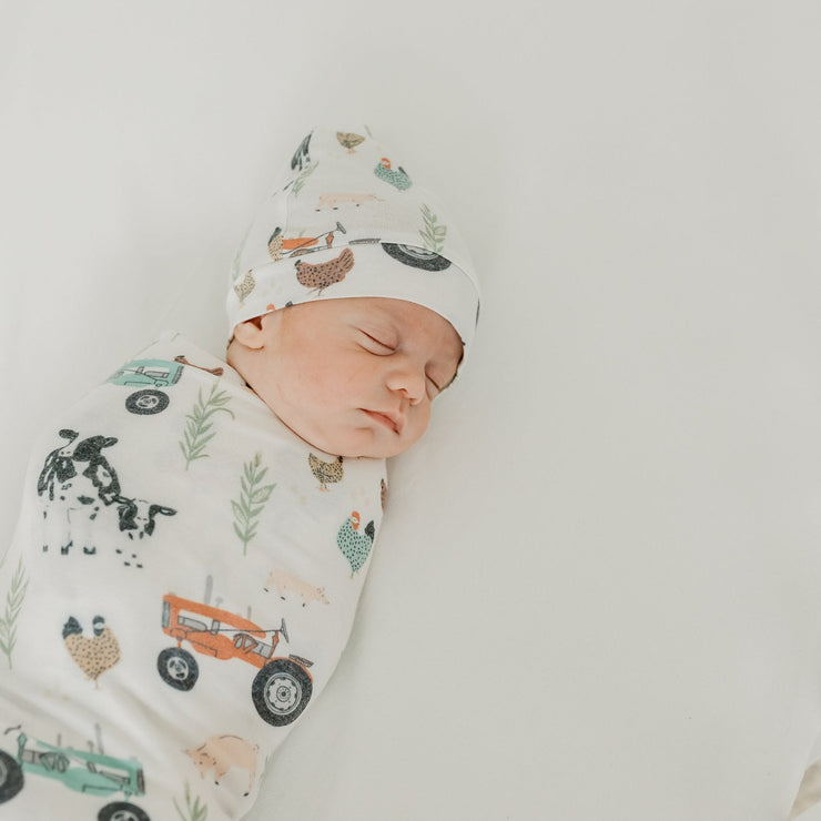 Copper Pearl Knit Swaddle Blanket | Jo