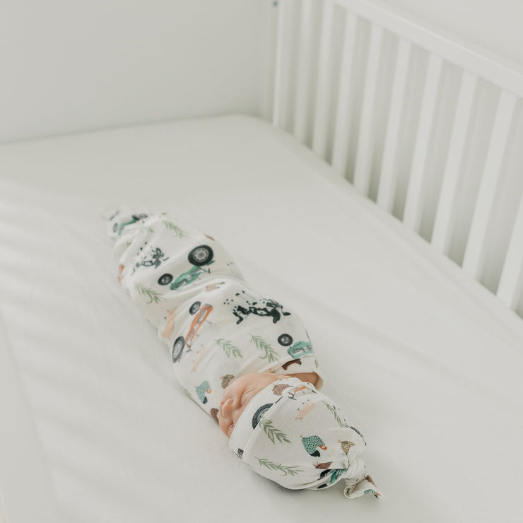 Copper Pearl Knit Swaddle Blanket | Jo