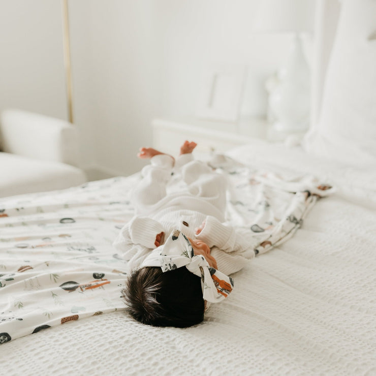 Copper Pearl Knit Swaddle Blanket | Jo