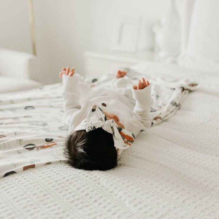 Copper Pearl Knit Swaddle Blanket | Jo