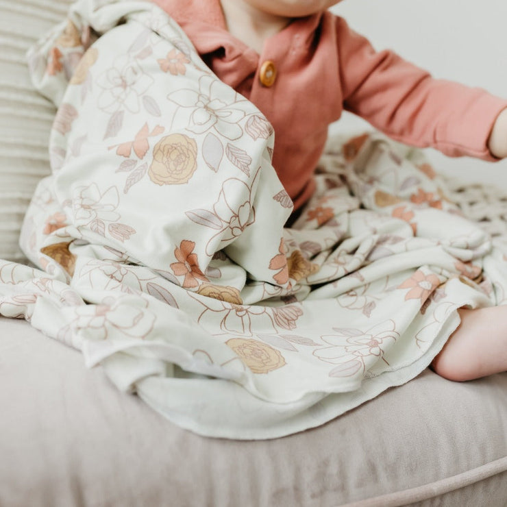 Copper Pearl Knit Swaddle Blanket | Ferra