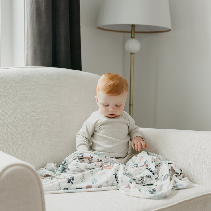 Copper Pearl Knit Swaddle Blanket | Jo