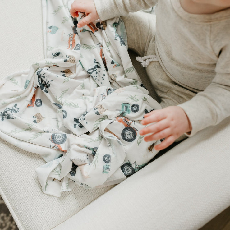 Copper Pearl Knit Swaddle Blanket | Jo