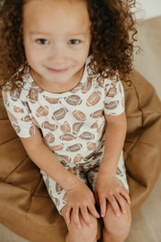 Copper Pearl 2-Piece Short Sleeve Pajama Set | Blitz