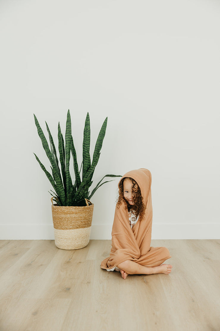 Copper Pearl Premium Knit Hooded Towel | Pecan