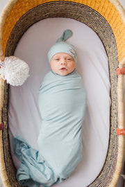 Copper Pearl Knit Swaddle Blanket | Sonny