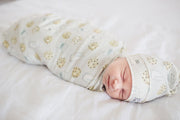 Copper Pearl Knit Swaddle Blanket | Chip