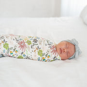 Copper Pearl Knit Swaddle Blanket | Olive