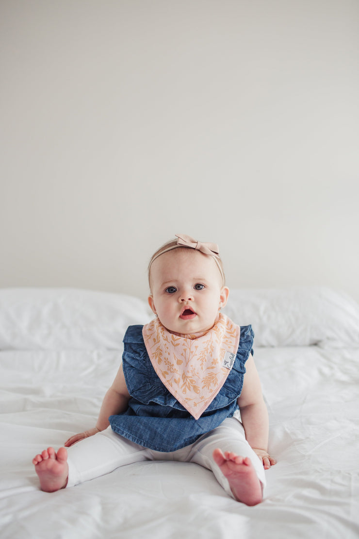 Copper Pearl Baby Bandana Bibs | Lola