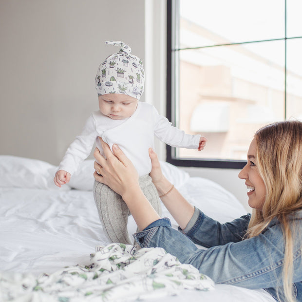 Copper Pearl Knit Swaddle Blanket | Shiloh