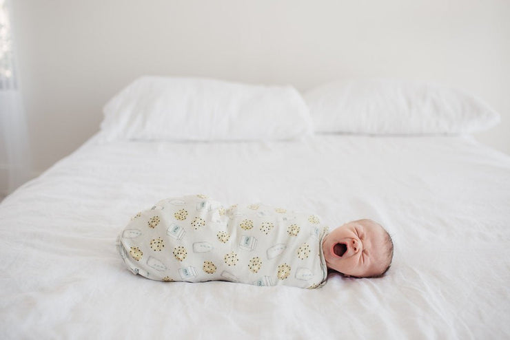 Copper Pearl Knit Swaddle Blanket | Chip