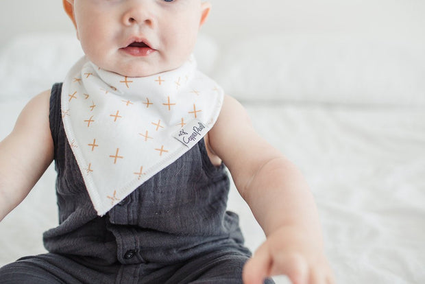 Copper Pearl Baby Bandana Bibs | Chip