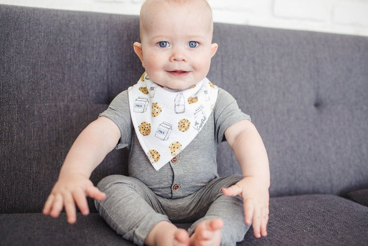 Copper Pearl Baby Bandana Bibs | Chip