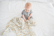 Copper Pearl Knit Swaddle Blanket | Chip