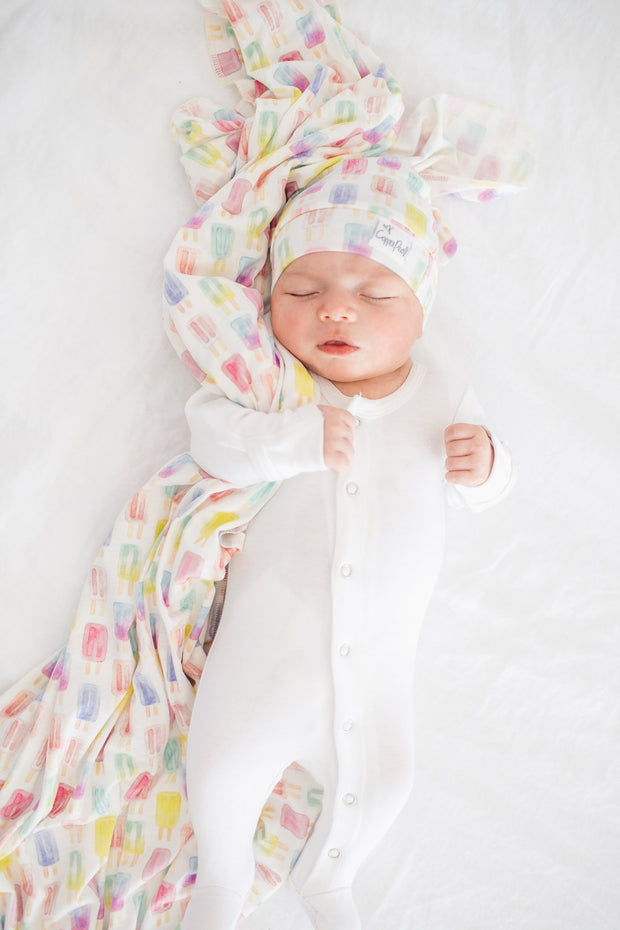 Copper Pearl Knit Swaddle Blanket | Summer