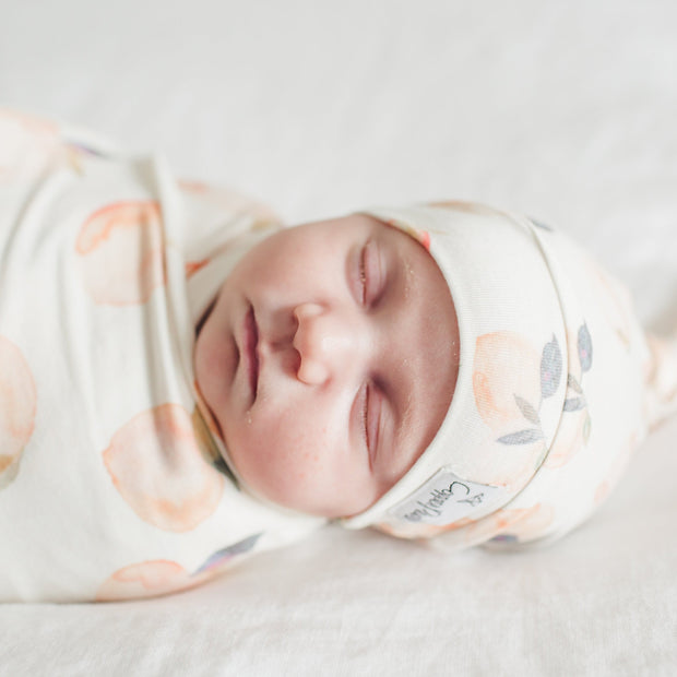 Copper Pearl Top Knot Hat | Caroline