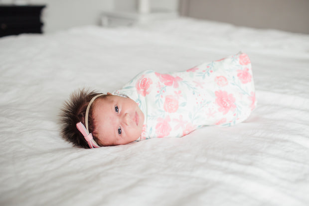 Copper Pearl Knit Swaddle Blanket | June