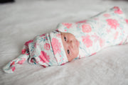 Copper Pearl Knit Swaddle Blanket | June