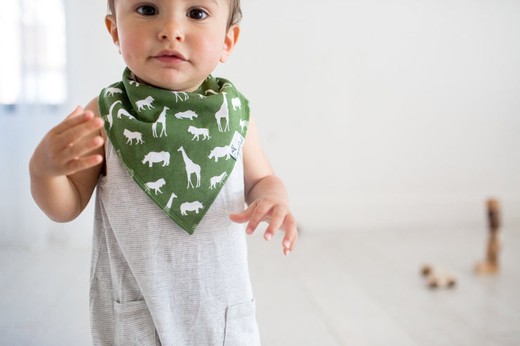 Copper Pearl Baby Bandana Bibs | Safari