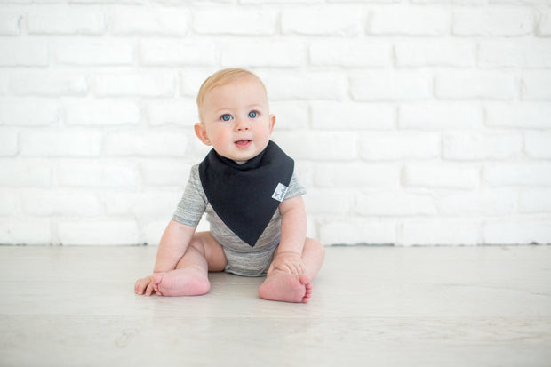 Copper Pearl Baby Bandana Bibs | Black Basics