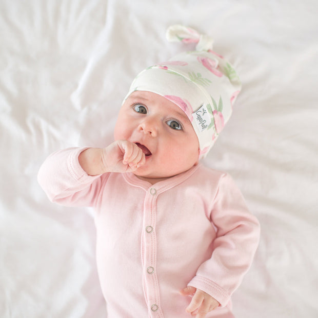 Copper Pearl Top Knot Hat | Grace