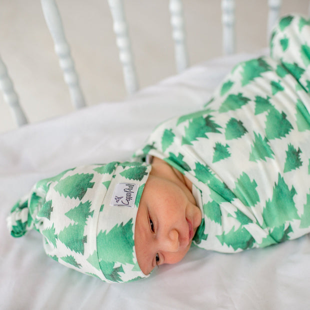 Copper Pearl Top Knot Hat | Forest