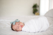 Copper Pearl Knit Swaddle Blanket | Dove