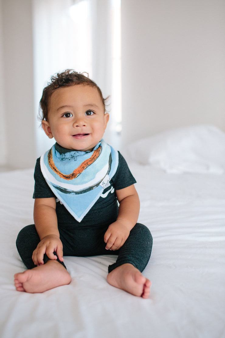 Copper Pearl Baby Bandana Bibs | Arctic