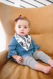 Copper Pearl Baby Bandana Bibs | Sage