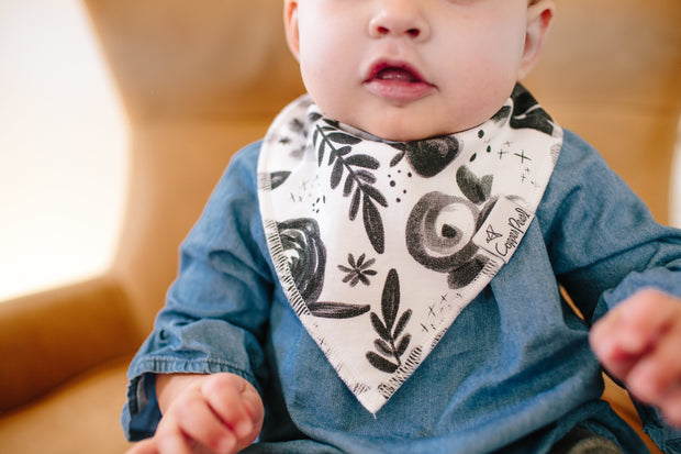 Copper Pearl Baby Bandana Bibs | Sage