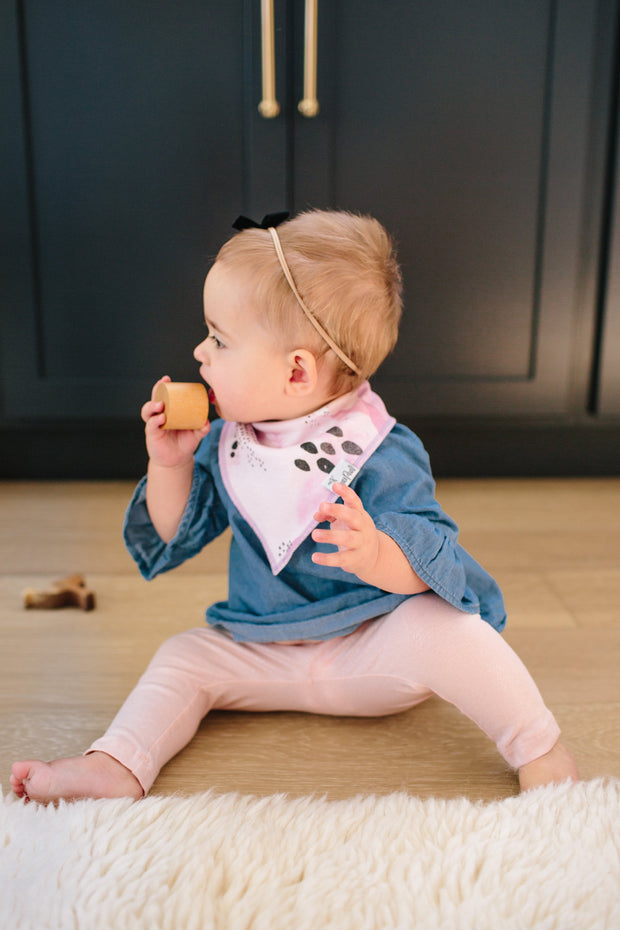 Copper Pearl Baby Bandana Bibs | Sage