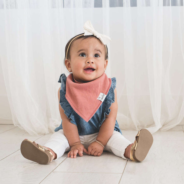 Copper Pearl Baby Bandana Bibs | Jade