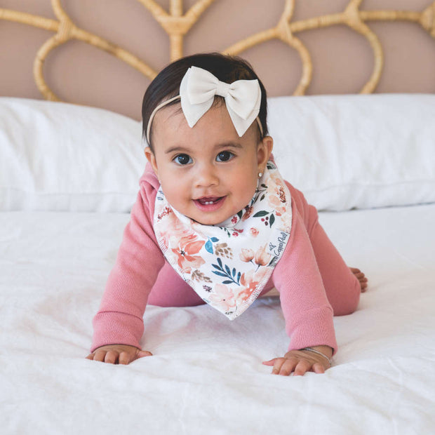 Copper Pearl Baby Bandana Bibs | Autumn