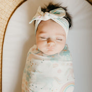 Copper Pearl Knit Headband Bow | Whimsy