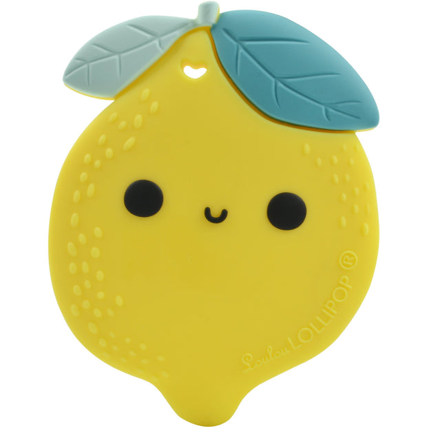 Loulou Lollipop Silicone Teether | Lemon