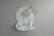 Loulou Lollipop Silicone Bib | Marble