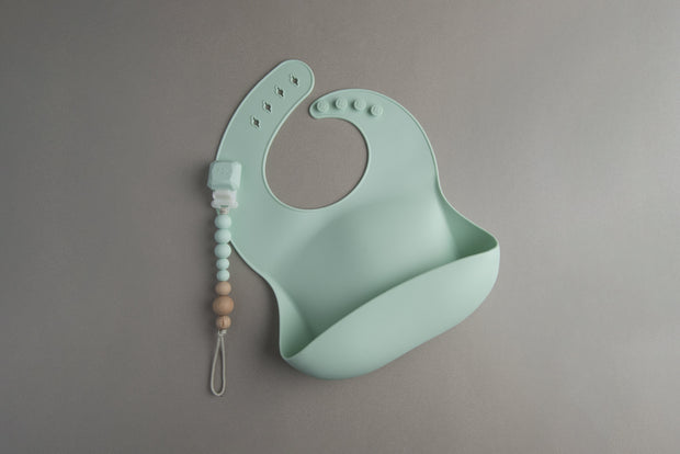 Loulou Lollipop Silicone Bib | Mint