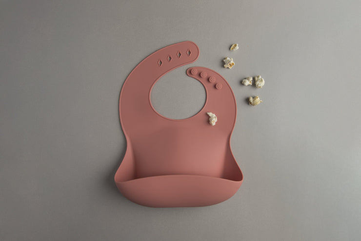 Loulou Lollipop Silicone Bib | Terra Cotta