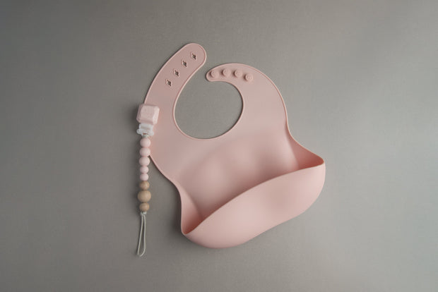 Loulou Lollipop Silicone Bib | Pink Quartz