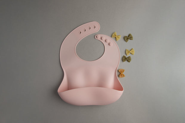 Loulou Lollipop Silicone Bib | Pink Quartz