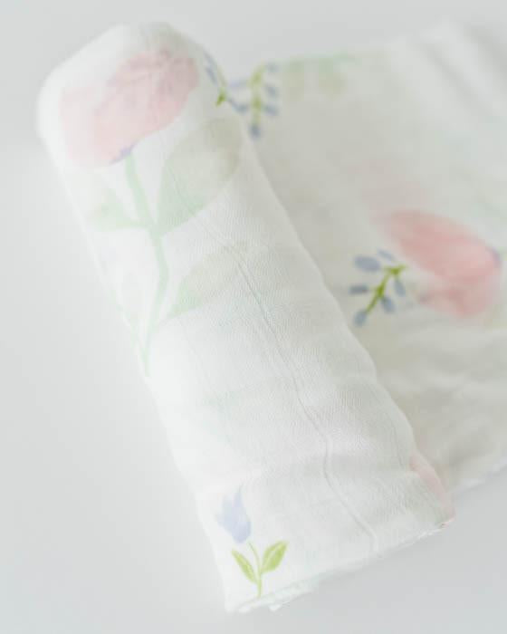 Little Unicorn Deluxe Swaddle - Pink Peony