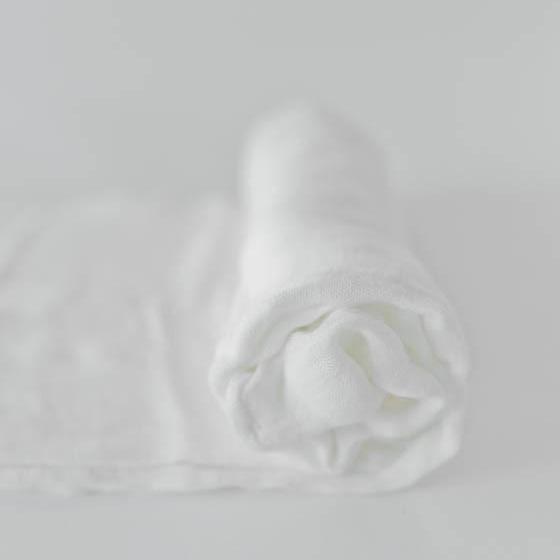 Little Unicorn Deluxe Muslin Swaddle Blanket Set | Plain White
