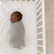 Copper Pearl Knit Swaddle Blanket | Stone
