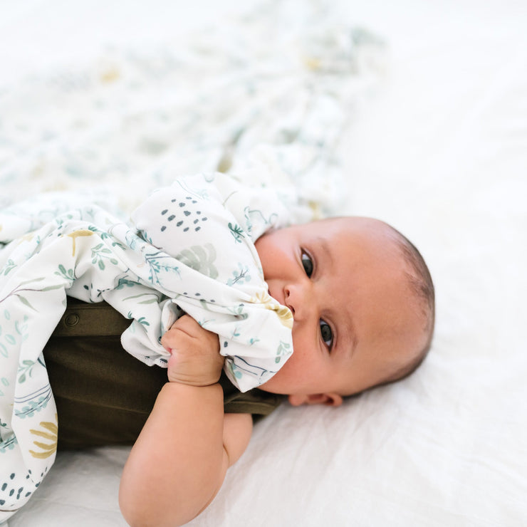 Copper Pearl Knit Swaddle Blanket | Aussie