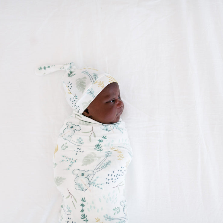 Copper Pearl Knit Swaddle Blanket | Aussie