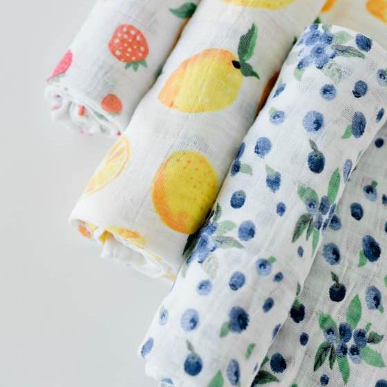 Little Unicorn Cotton Muslin Swaddle Blanket Set | Berry Lemonade
