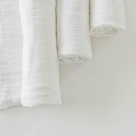 Little Unicorn Cotton Muslin Swaddle Blanket Set | White