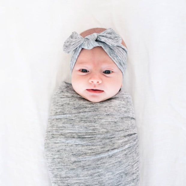 Copper Pearl Knit Headband Bow | Asher