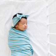 Copper Pearl Knit Swaddle Blanket | Milo